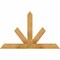 Ekena Millwork Saratoga Rough Sawn Timber Gable Bracket, Western Red Cedar, 48"W x 30"H x 2"D x 4"F, 15/12 Pitch GBW048X30X0204SAR00RWR - alternate 1
